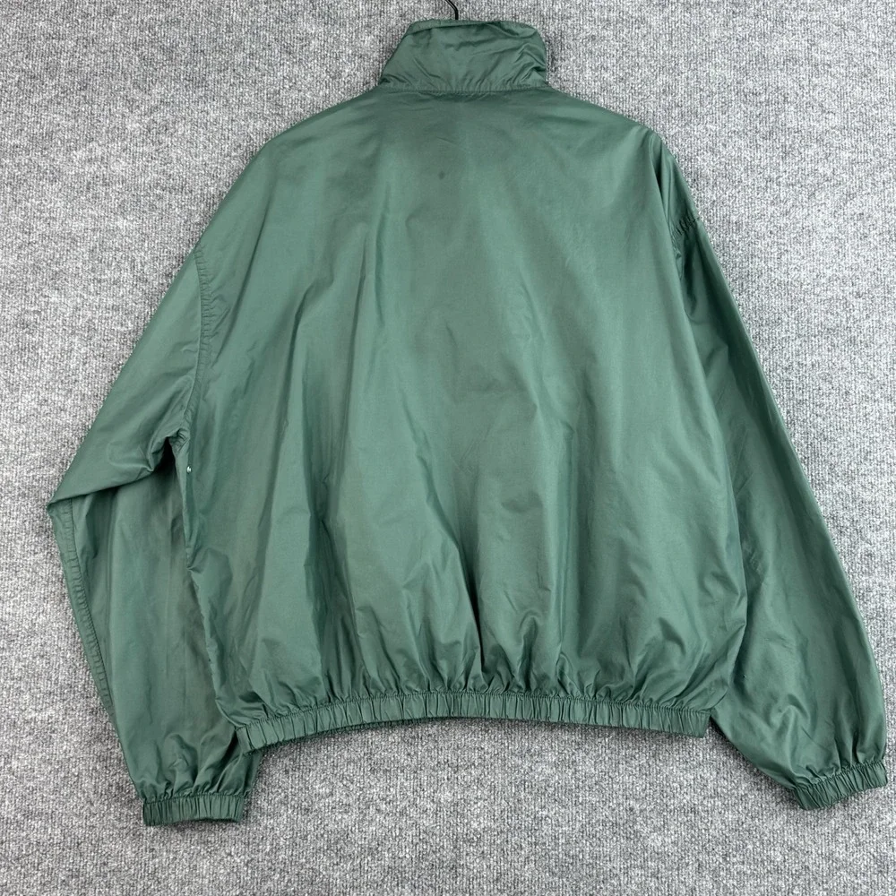 Vintage Polo Ralph Lauren Windbreaker Jacket Mens XL Green 1/4 Zip Lightweight